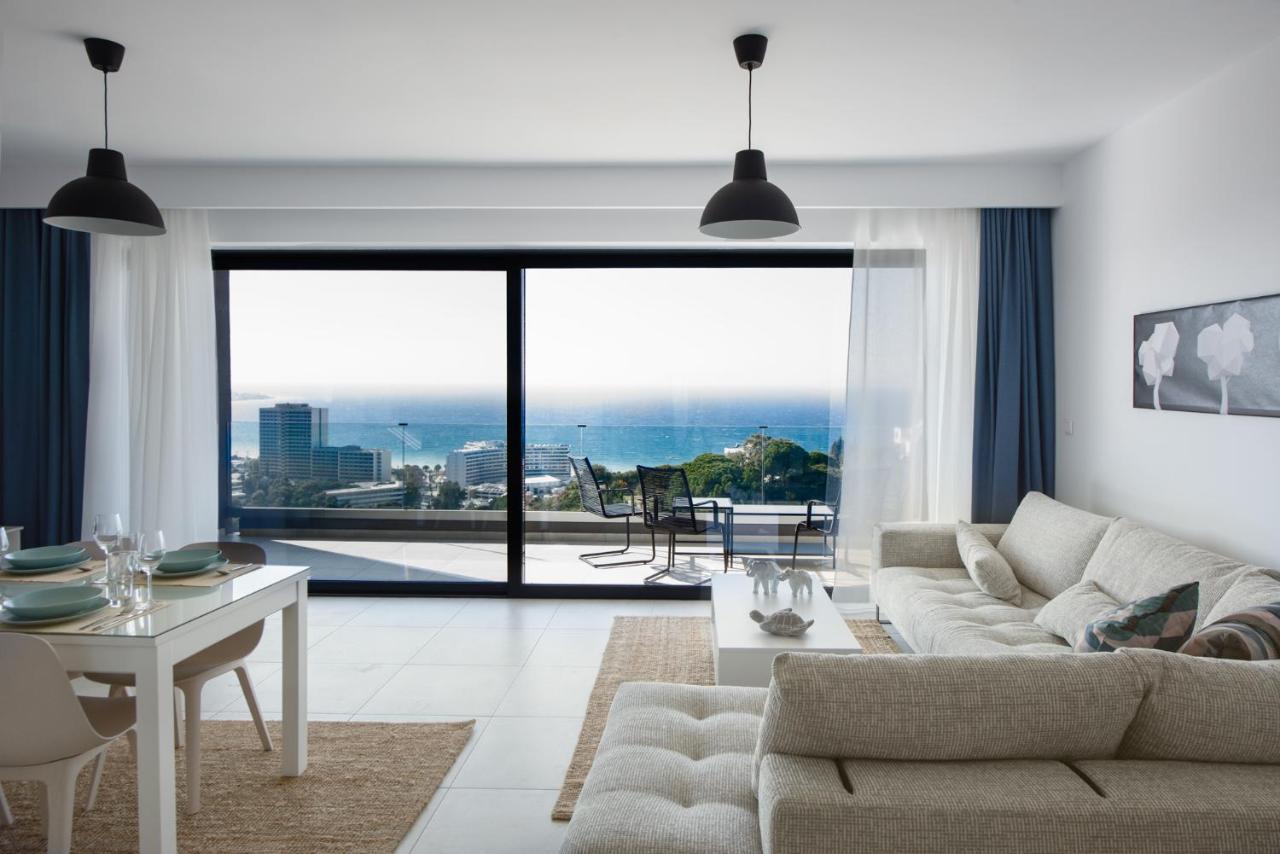 Aquarama Pool Apartments Иксиа Экстерьер фото