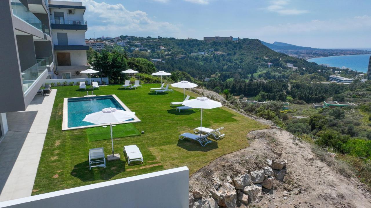 Aquarama Pool Apartments Иксиа Экстерьер фото